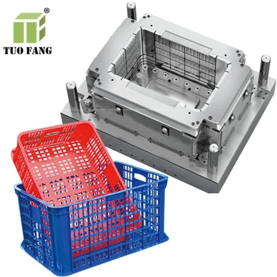 Custom Injection Molding Factory Fruit Basket Commodity Storage Product Plastic Crate Box Mould