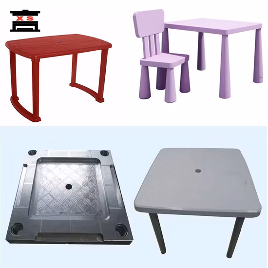 Kids Plastic Learning Table Injection Mould Children Desk Mould Furniture Mold Supplier