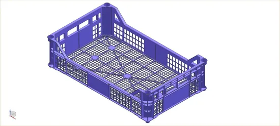 Polypropylene Basket Moulding Kitchen Utensils Plastic Container Box Mold Baskets Injection Mould