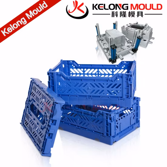 700*500*420mm Net Grid Vegetable & Fruit Plastic Injection Turnover Container Box Crate Mold